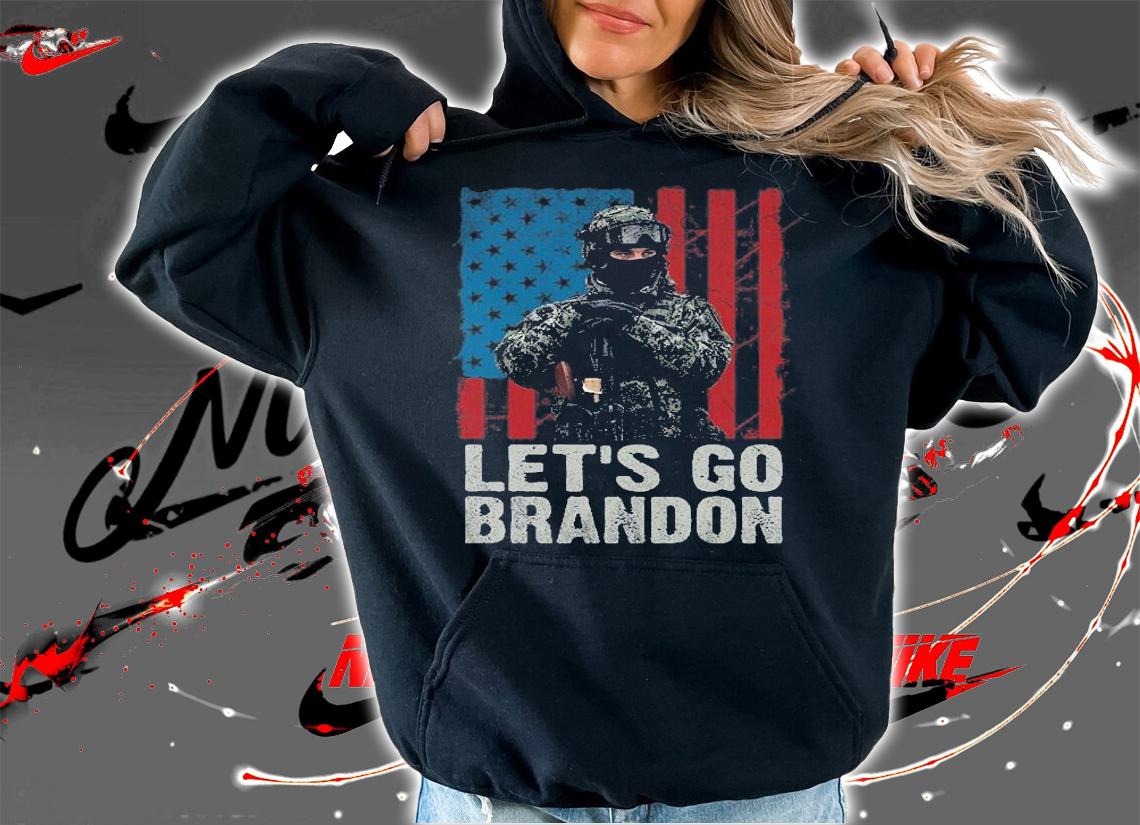 Lets Go Brandon Let's Go Brandon USA Soldier Vintage T-Shirt t-shirt