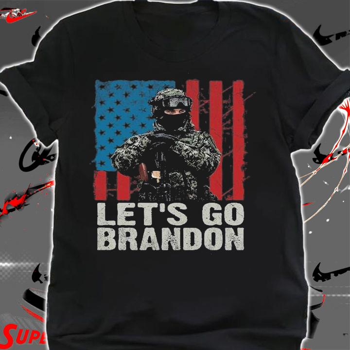 Lets Go Brandon Let's Go Brandon USA Soldier Vintage T-Shirt t-shirt