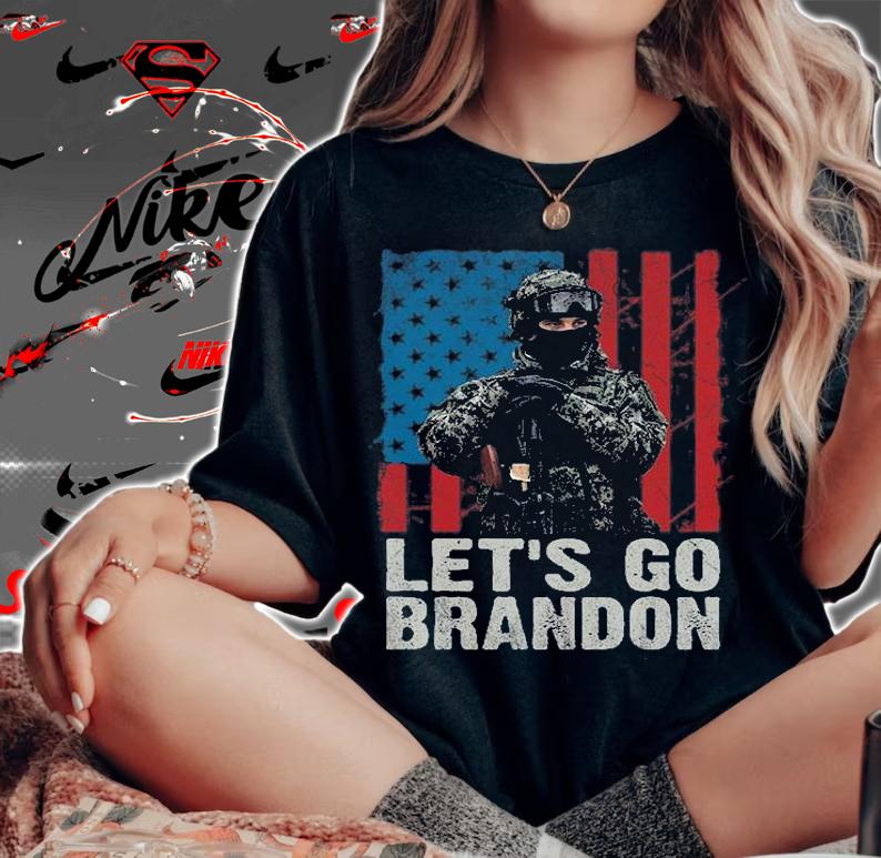 Lets Go Brandon Let's Go Brandon USA Soldier Vintage T-Shirt t-shirt