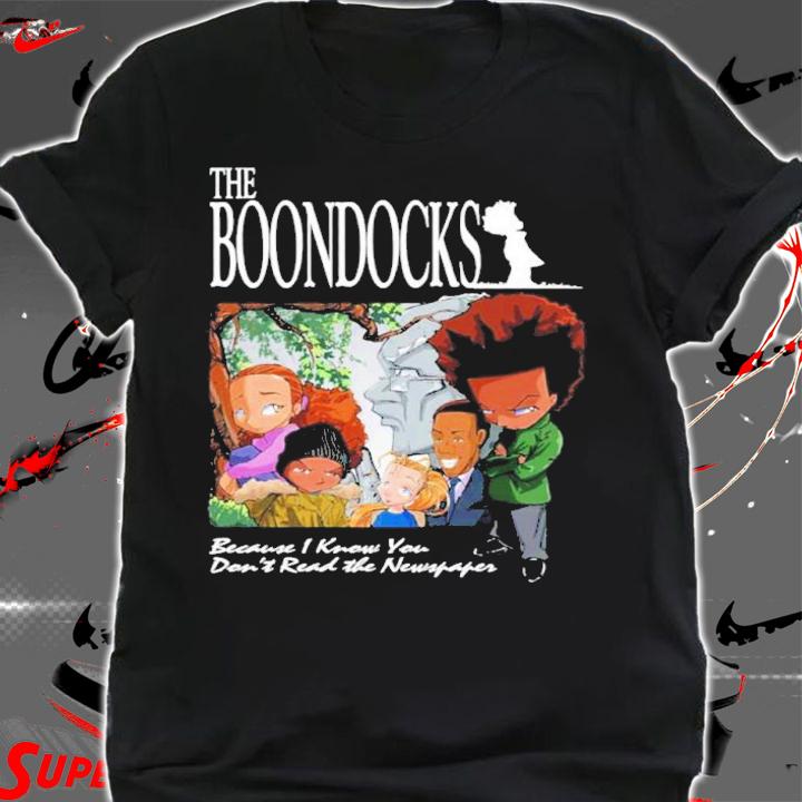 The Boondocks Because I Now You Don't Read The Newspaper Shirt t-shirt shirt
