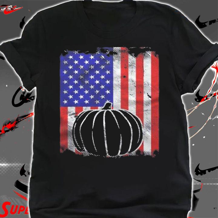 Pumpkin Us American Flag Halloween 2021 Patriotic shirt t-shirt shirt