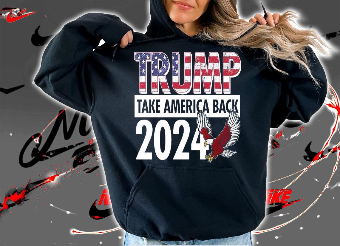Trump Take America Back 2024 USA Flag Eagle Vintage T-Shirt t-shirt hoodie