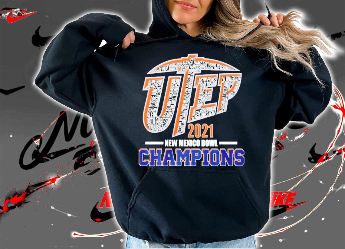 UTEP Miners Football 2021 New Mexico Bowl Champions Shirt t-shirt