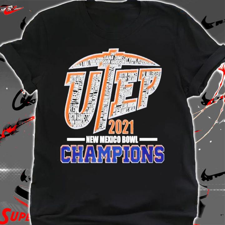 UTEP Miners Football 2021 New Mexico Bowl Champions Shirt t-shirt