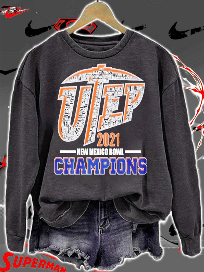 UTEP Miners Football 2021 New Mexico Bowl Champions Shirt t-shirt