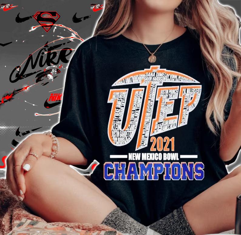 UTEP Miners Football 2021 New Mexico Bowl Champions Shirt t-shirt