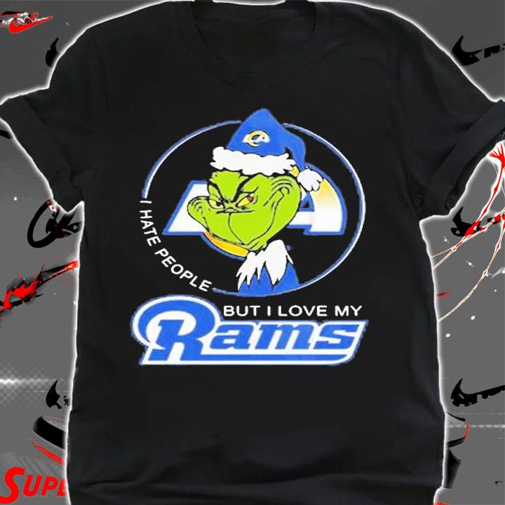 Grinch I Hate People But I Love My Los Angeles Rams T-Shirt t-shirt shirt