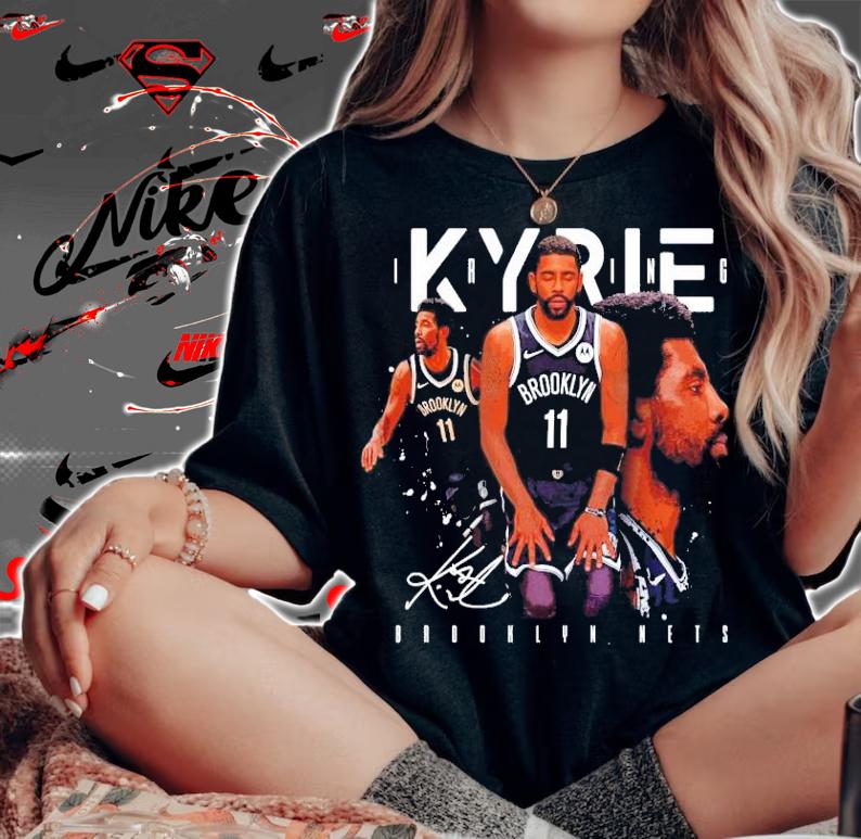 Kyrie Irving Brooklyn Nets Basketball Signatures Shirt t-shirt woman shirt