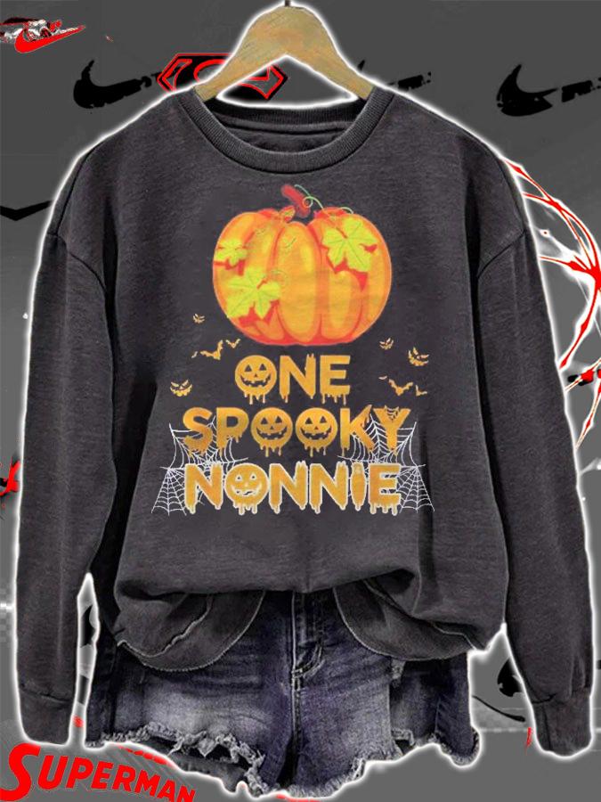 One Spooky Nonnie Funny Family Halloween Matching Gifts Shirt t-shirt