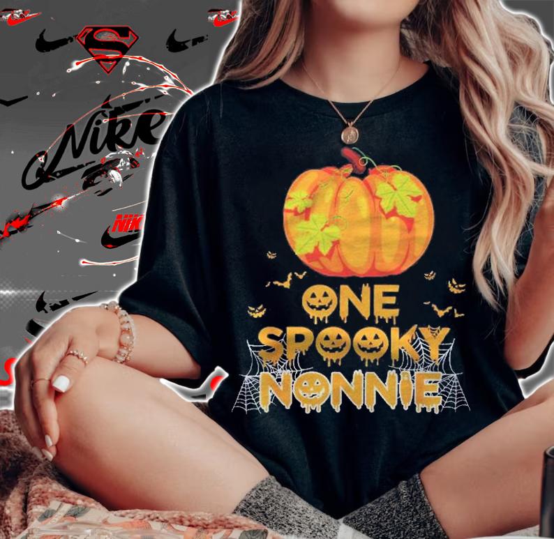 One Spooky Nonnie Funny Family Halloween Matching Gifts Shirt t-shirt