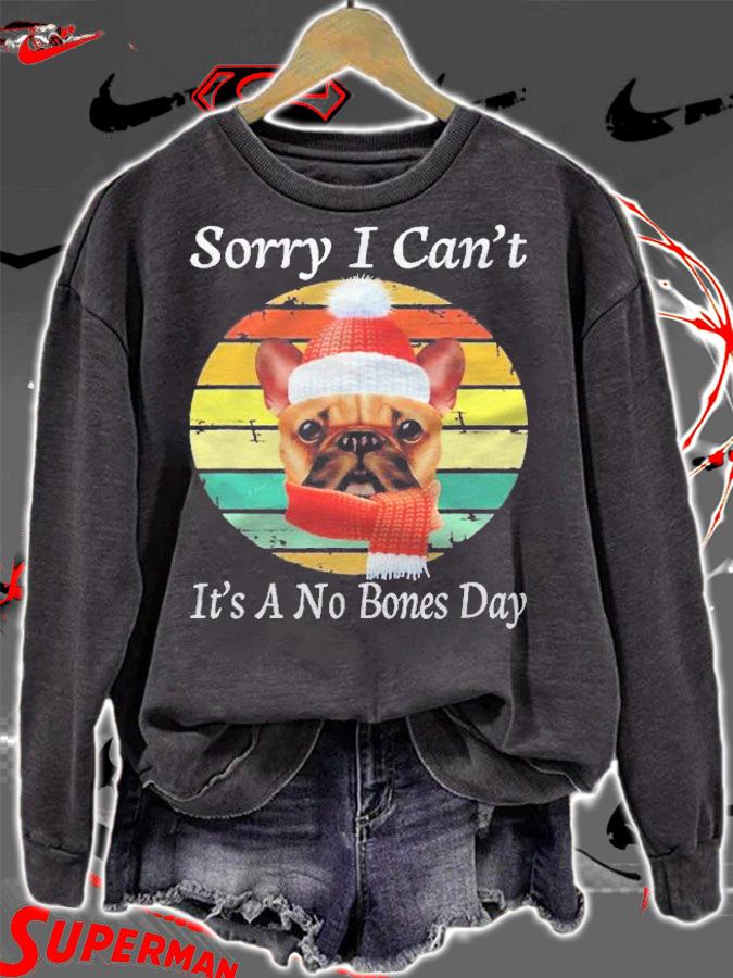 Sorry I Cant Its A No Bones Day Pug Christmas Shirt t-shirt