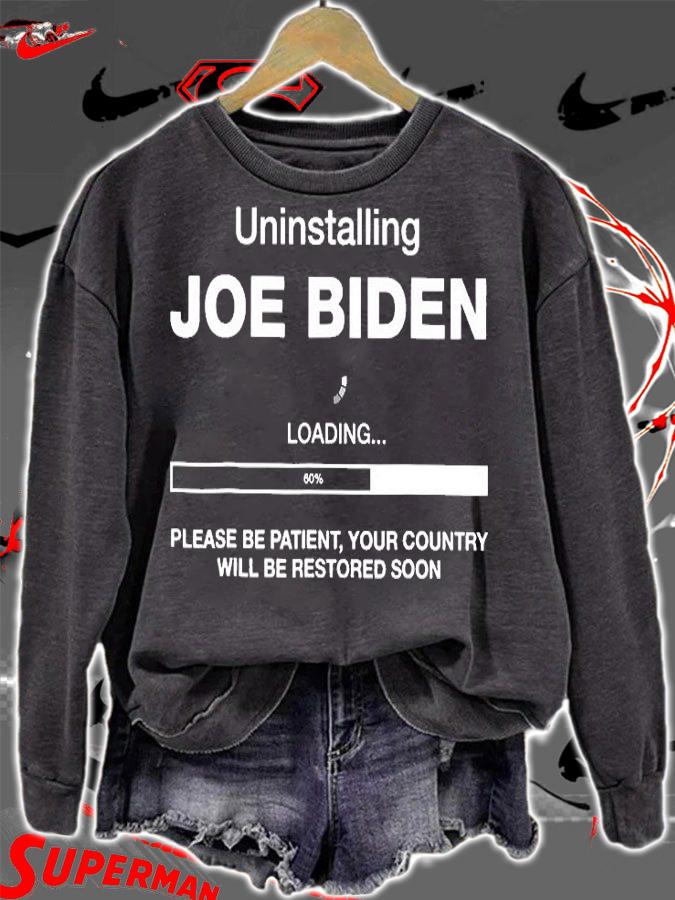 Uninstalling Joe Biden Loading T-Shirt t-shirt sweatshirt