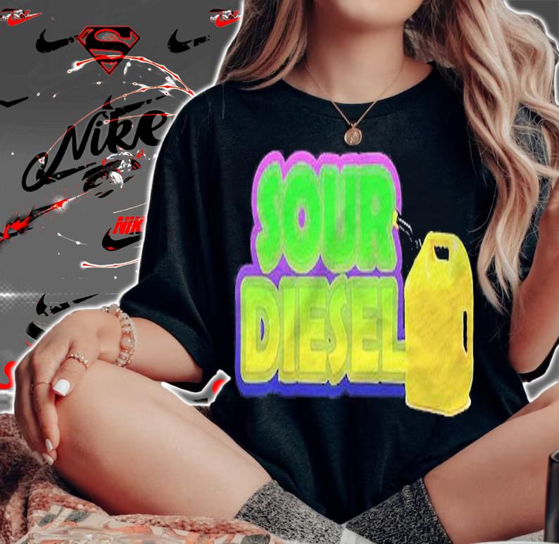 Discreet Sour Diesel Cannabis Marijuana Shirt t-shirt woman shirt