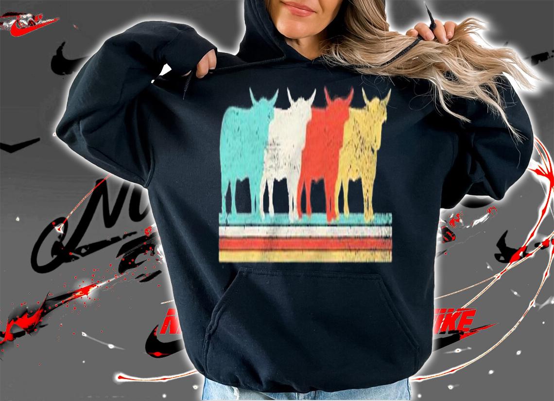 Highland Cow Scottish Vintage Shirt t-shirt hoodie