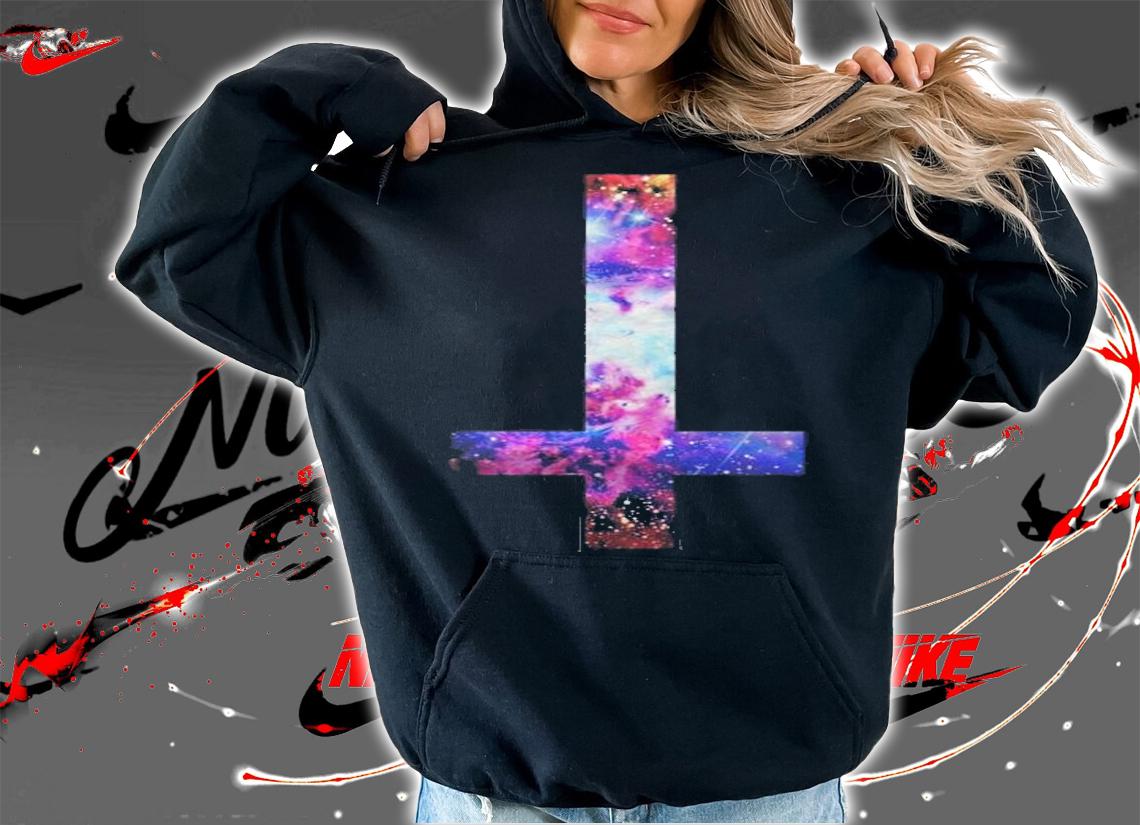 Inverted Galaxy Cross Funny Religion Banter Space Fashion New Shirt t-shirt hoodie
