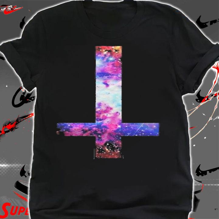 Inverted Galaxy Cross Funny Religion Banter Space Fashion New Shirt t-shirt shirt
