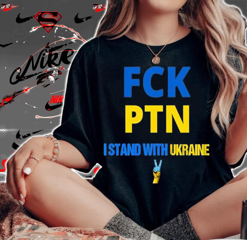 Puck Futin I Stand With Ukraine - Anti Putin T-Shirt t-shirt woman shirt
