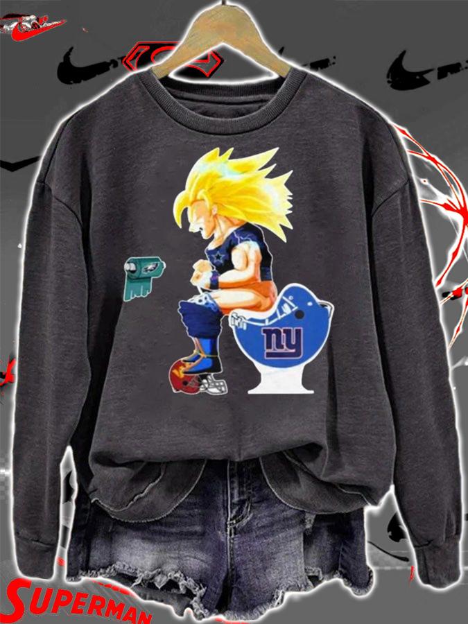 Son Goku Dallas Cowboys Toilet New York Giants Philadelphia Eagles t-shirt sweatshirt