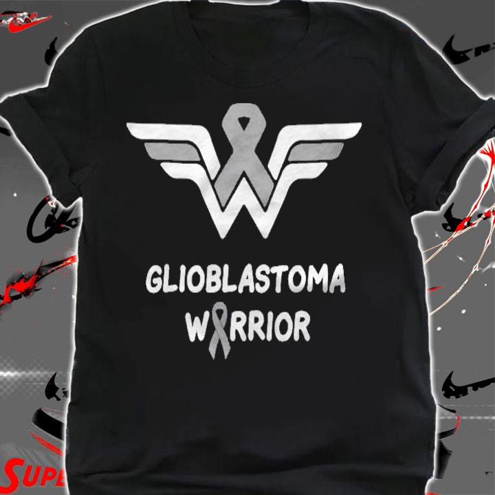 Glioblastoma Awareness Warrior Support Survivor Gray Ribbon T-shirt