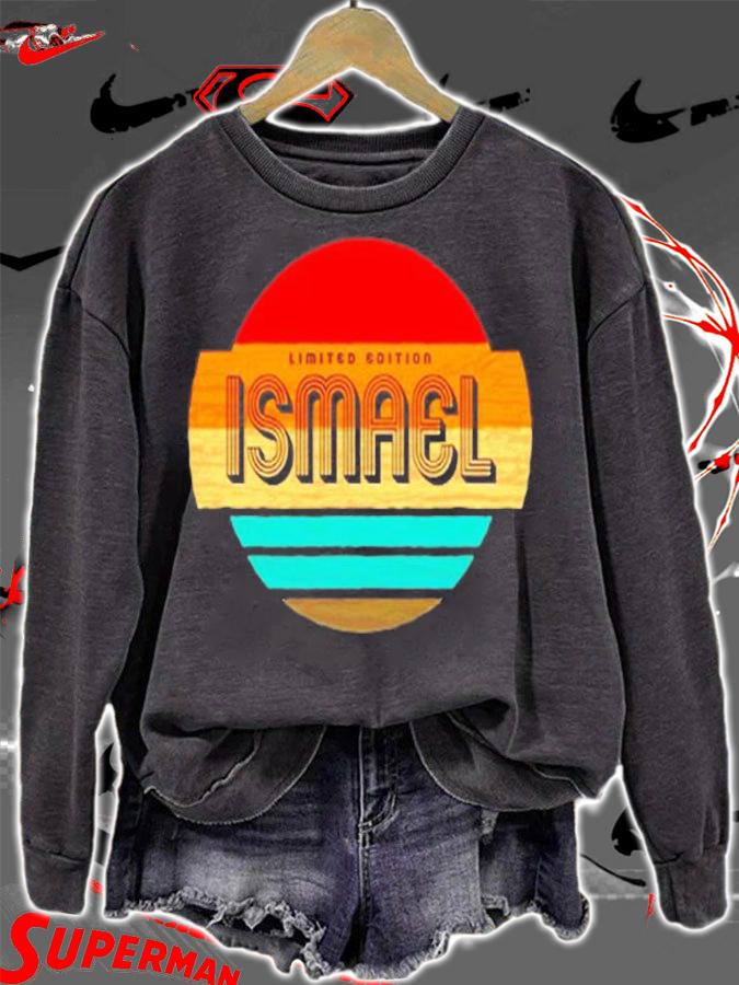 Mens Ismael Name Retro Vintage Sunset Limited Edition T-Shirt sweatshirt