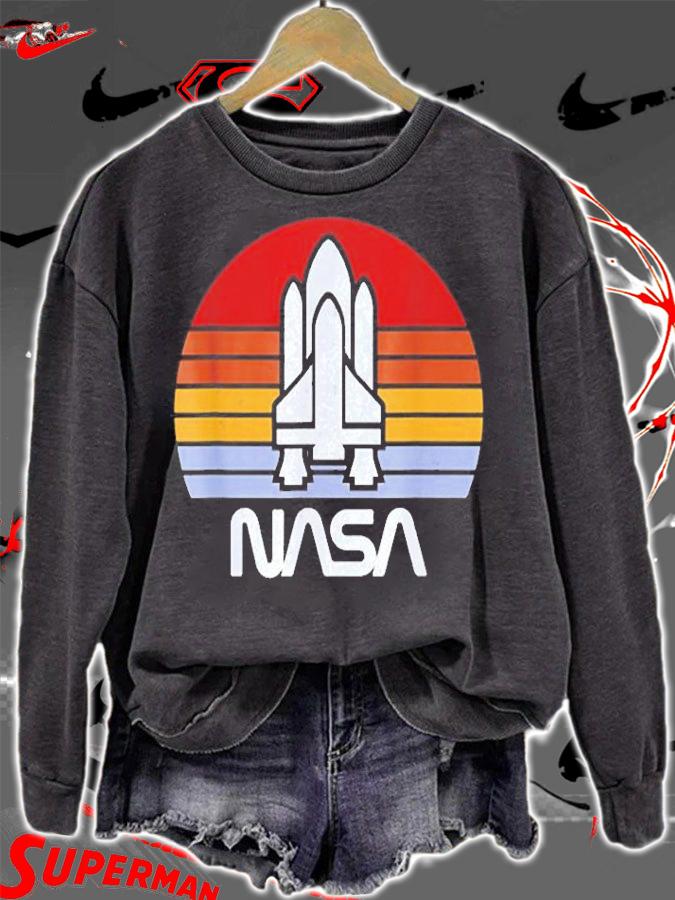 Nasa Vintage Retro 70s Nasa Shuttle Launch T-Shirt sweatshirt