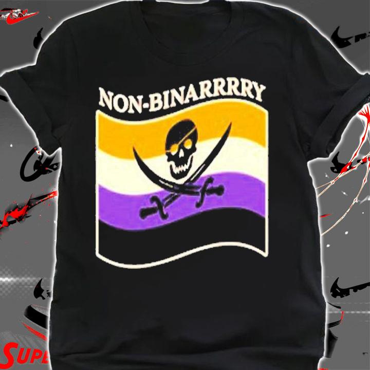 Non-binarrrry Pirate Flag shirt