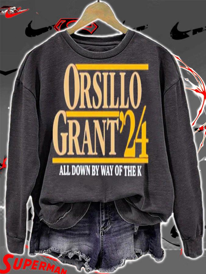 Official mud And Don's Slogan Orsillo Grant 24 All Down By Way Of The K Shirt sweatshirt