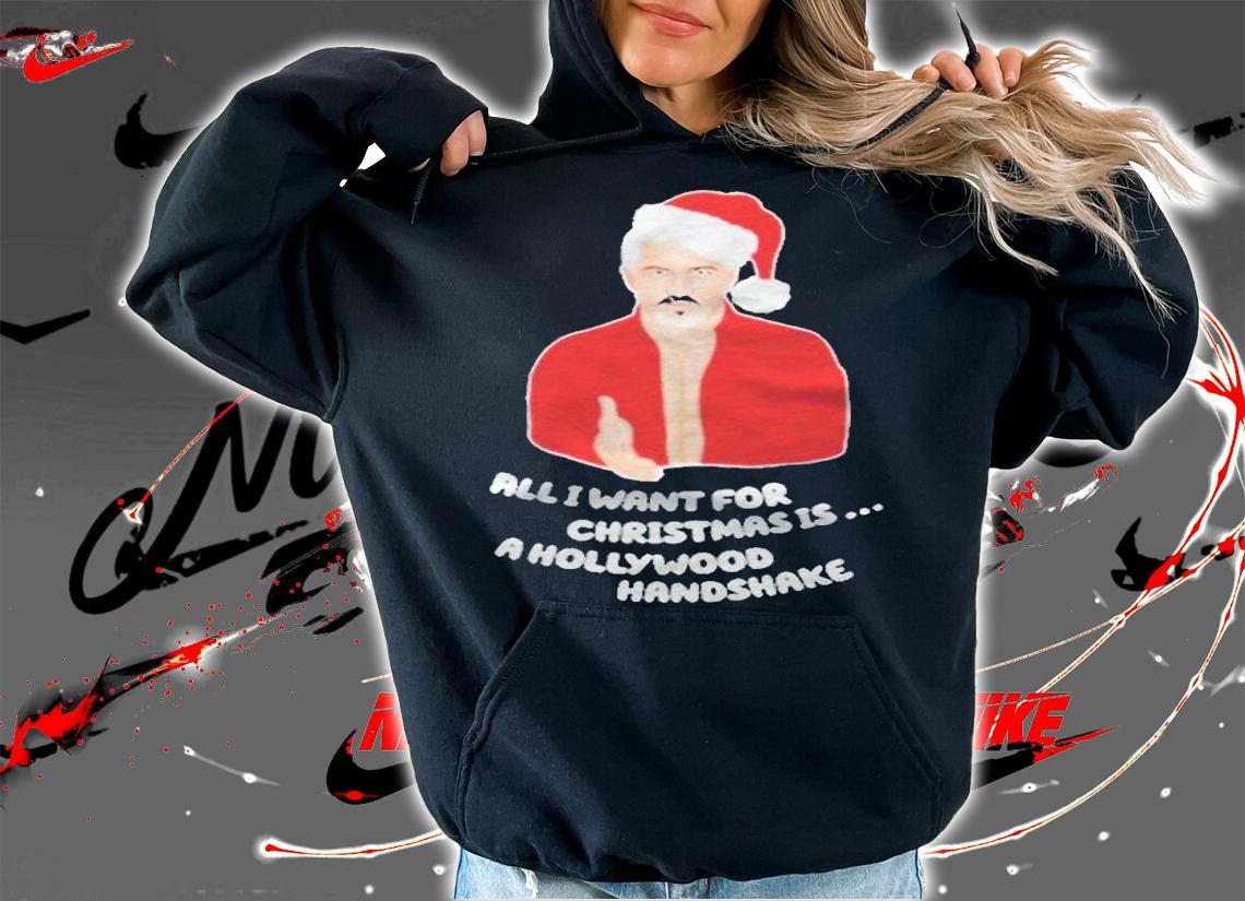 Paul Hollywood all I want for Christmas is a Hollywood Handshake T-shirt hoodie