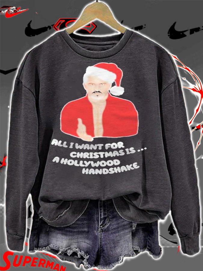 Paul Hollywood all I want for Christmas is a Hollywood Handshake T-shirt sweatshirt
