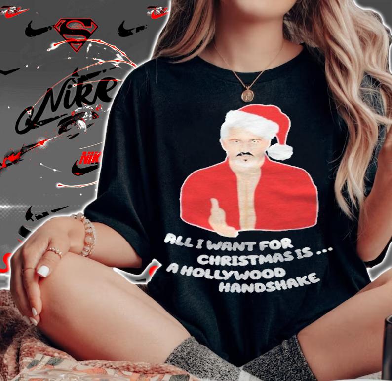 Paul Hollywood all I want for Christmas is a Hollywood Handshake T-shirt woman shirt