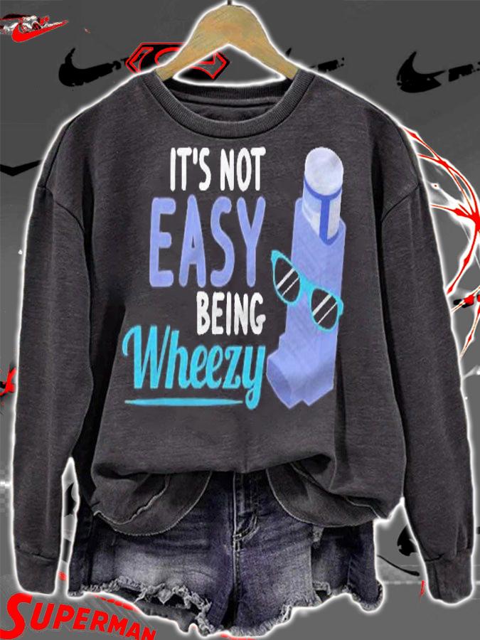 Inhaler Copd Warrior Wheezy Asthma Awareness For Asthmatic shirt sweatshirt