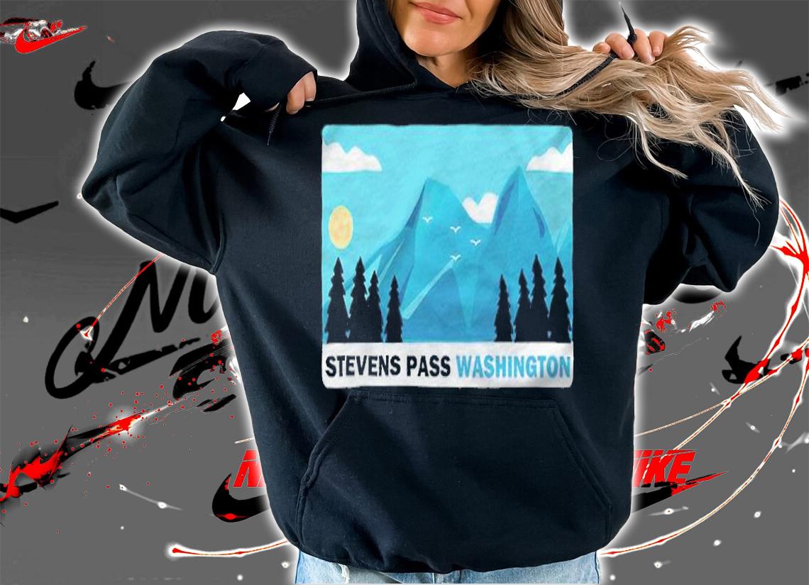 Stevens Pass Mountains Washington T-shirt hoodie