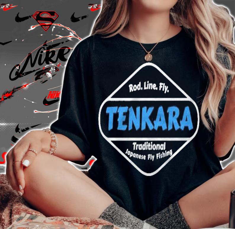 Tenkara Rod Line Fly Premium T-shirt