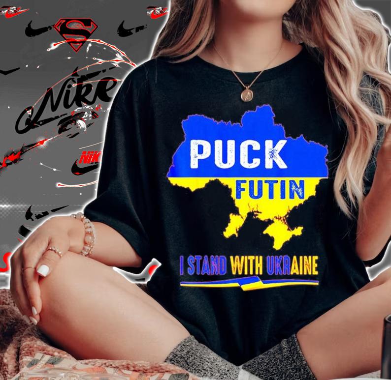 Ukrainian Lover I Stand With Ukraine Flag Puck Futin Shirt woman shirt
