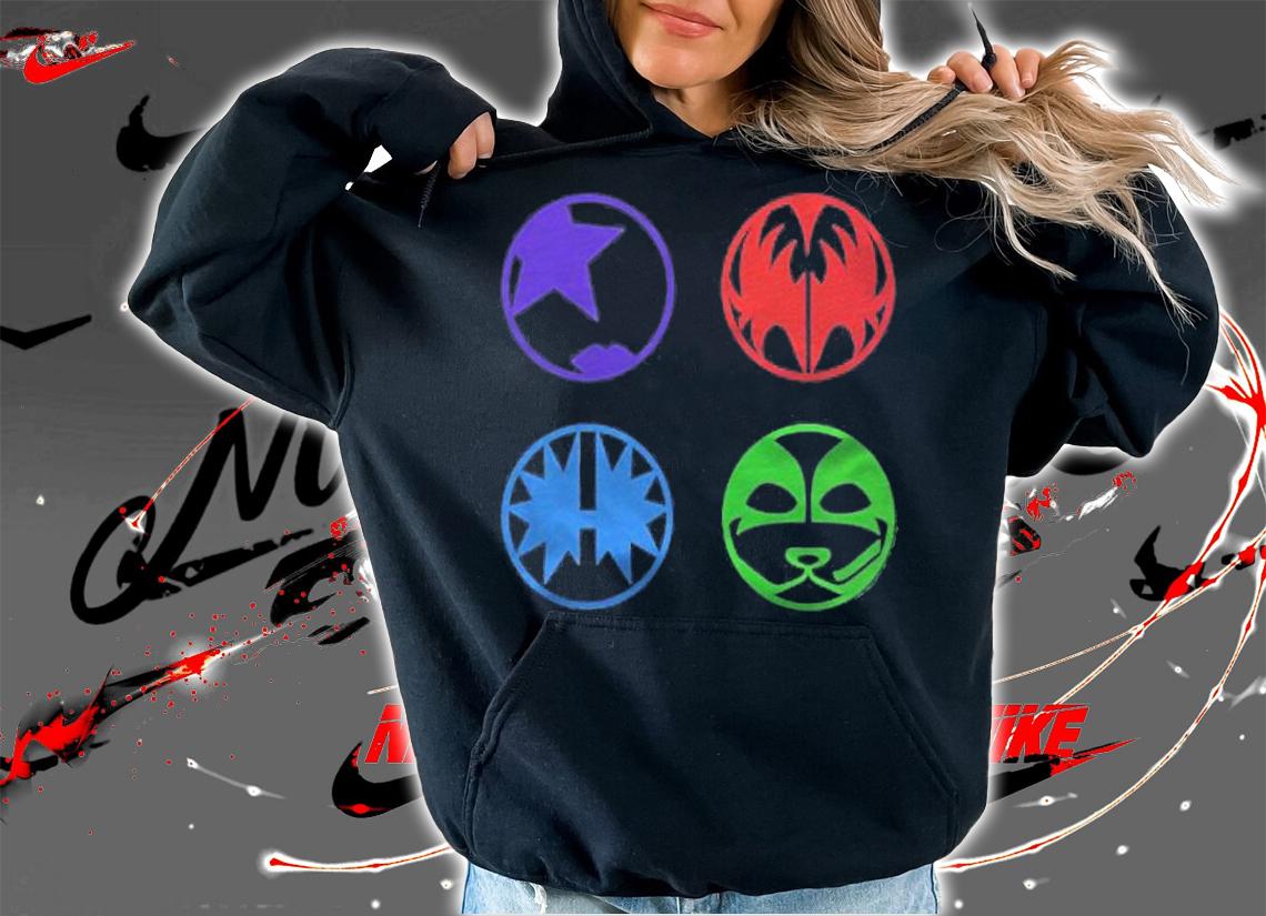 Womens Kiss  Cartoon Color Logo Shirt hoodie
