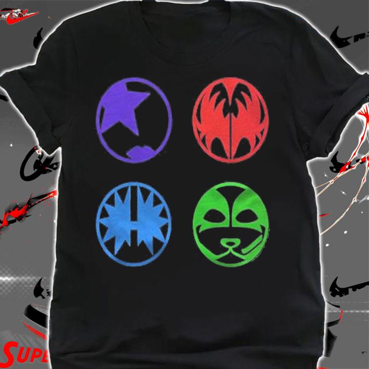 Womens Kiss  Cartoon Color Logo Shirt shirt