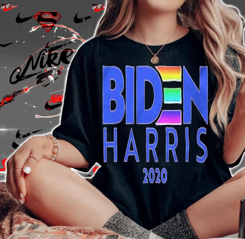 Joe Biden Kamala Harris 2020 LGBT T-Shirt woman shirt