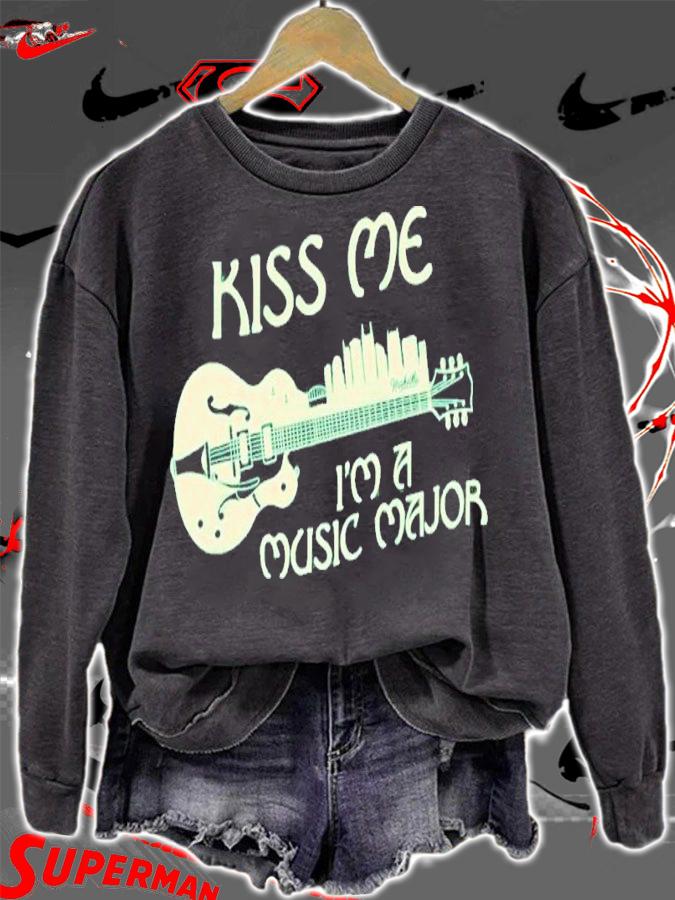 Kiss Me I'm A Music Major Shirt sweatshirt