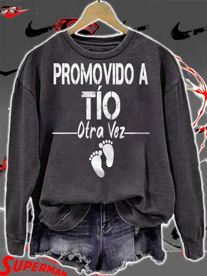Mens Promovido A Tio Otra Vez Tio Again Announcement Shirt