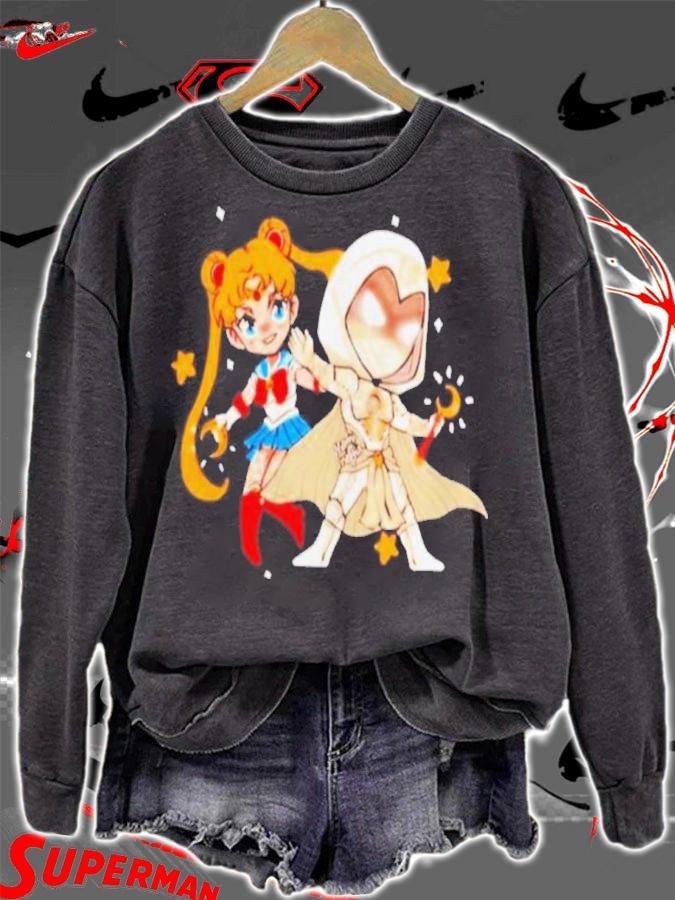 Official Gabi Tired Artist Sailor Moon Knight Shirt sweatshirt