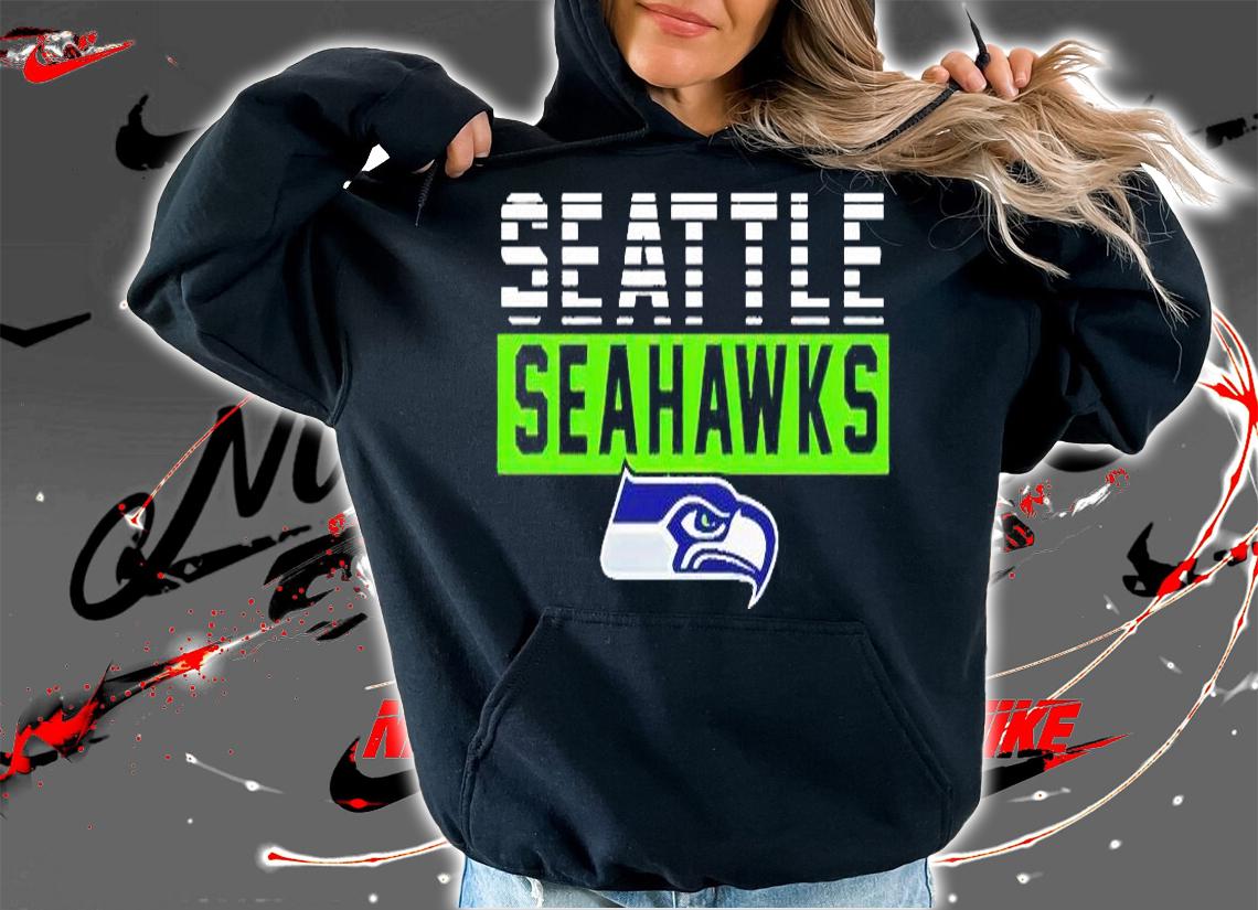 Seattle Seahawks logo T-shirt hoodie