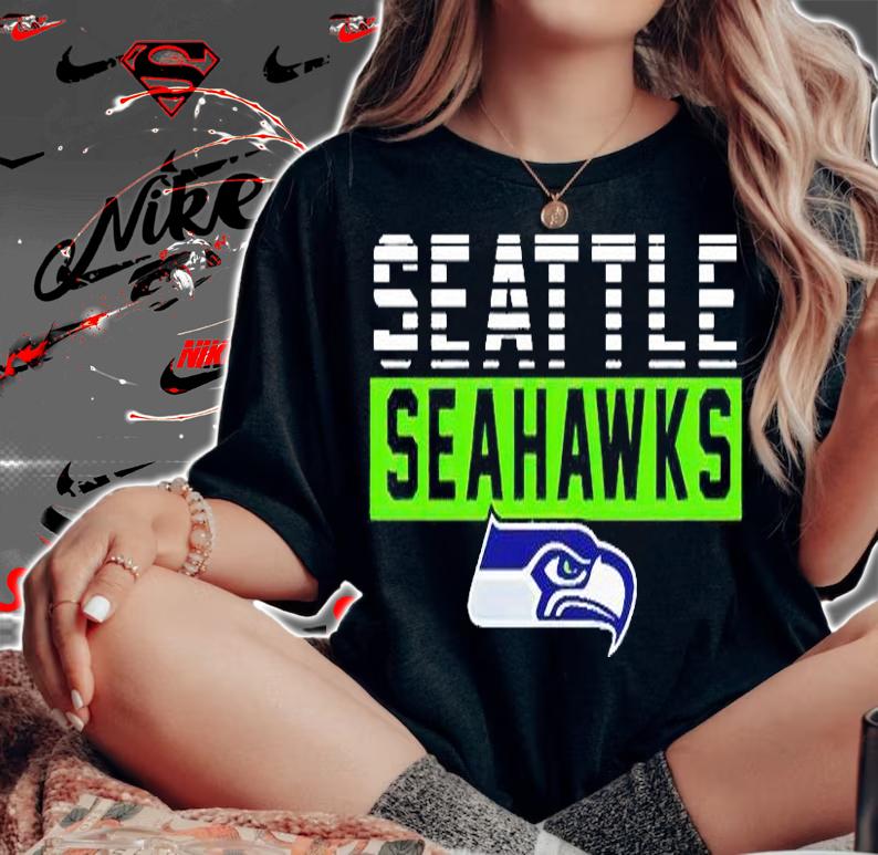 Seattle Seahawks logo T-shirt woman shirt