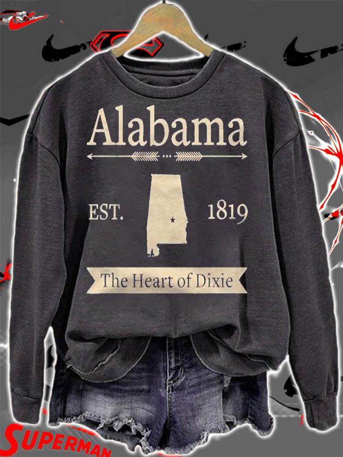 The Heart Of Dixie  Alabama Home State Shirt sweatshirt