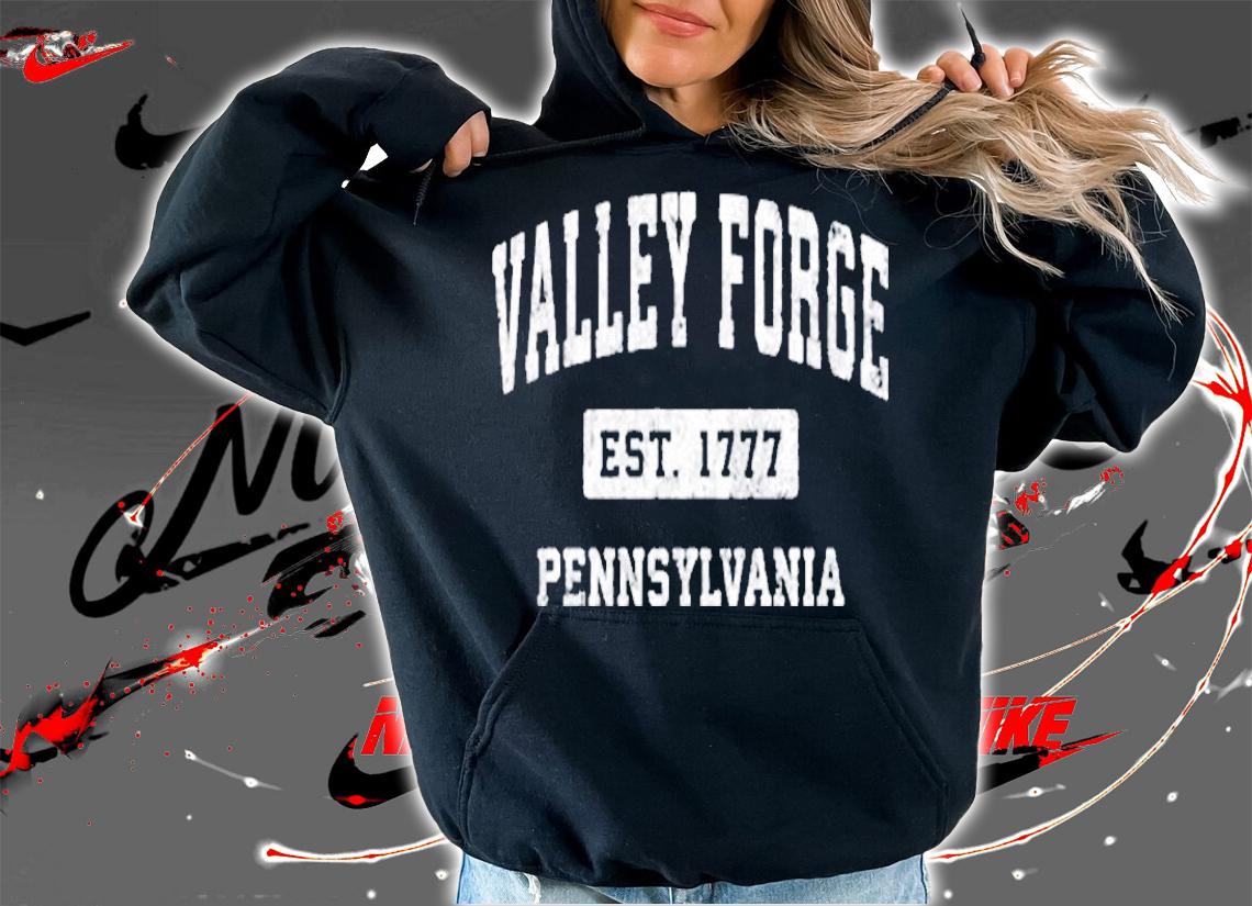 Valley Forge Pennsylvania Pa Vintage Established Sports T-Shirt hoodie