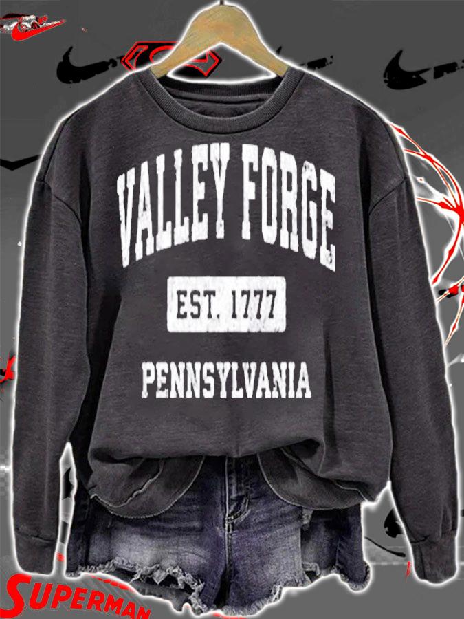 Valley Forge Pennsylvania Pa Vintage Established Sports T-Shirt sweatshirt