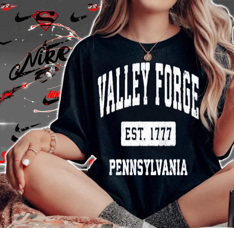 Valley Forge Pennsylvania Pa Vintage Established Sports T-Shirt woman shirt