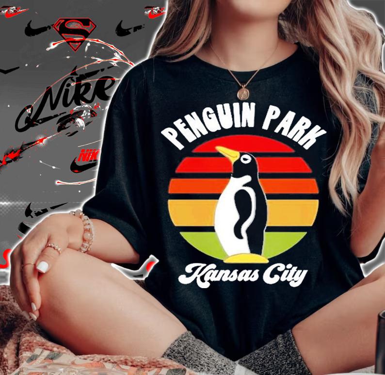 Groovy Penguin Park Kansas City T-Shirt woman shirt