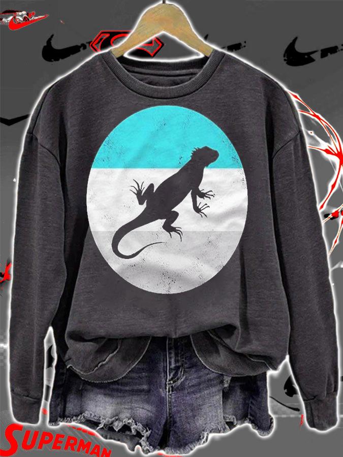 Iguana Retro Gift For Men Women Boys And Girls Shirt sweatshirt