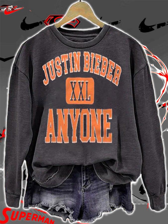 Justin Bieber XXL anyone T-shirt sweatshirt