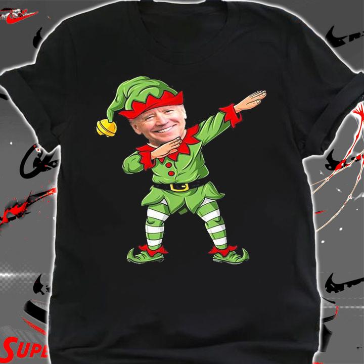 Dabbing Biden Elf Family Matching Christmas Holiday T-Shirt shirt